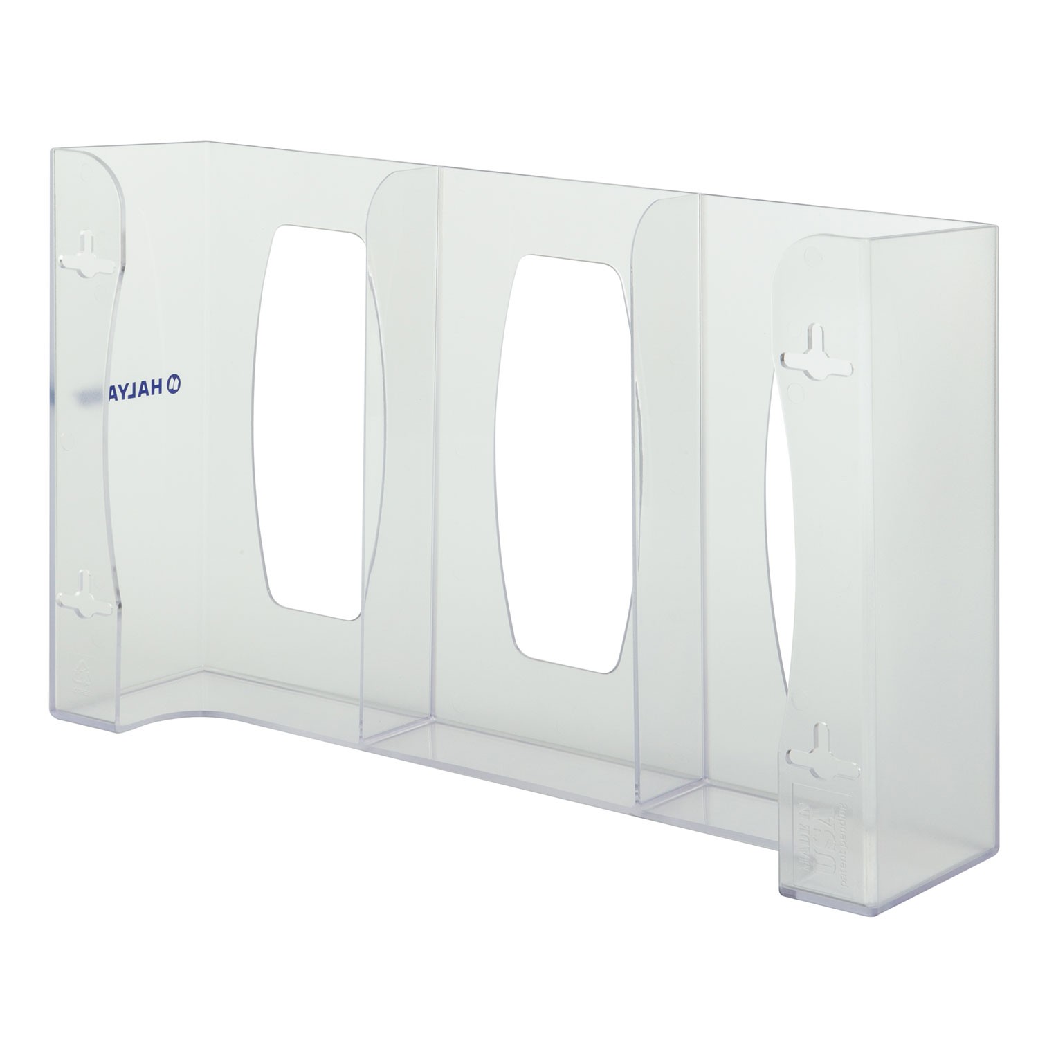 Halyard Acrylic Clear Triple Glove Dispenser EACH