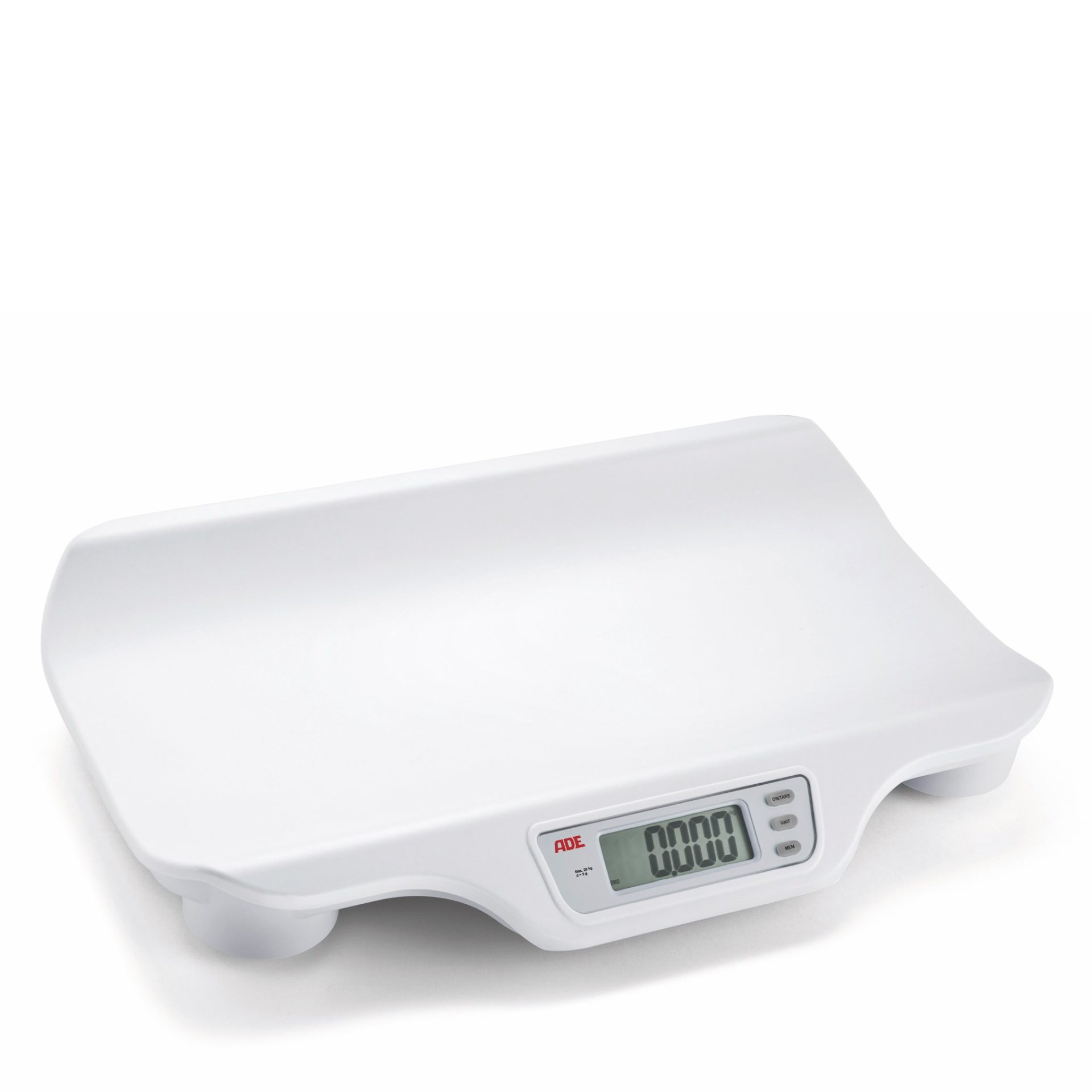 ADE Baby Scales 20kg Cap, 5g Grad 600x280x40mm