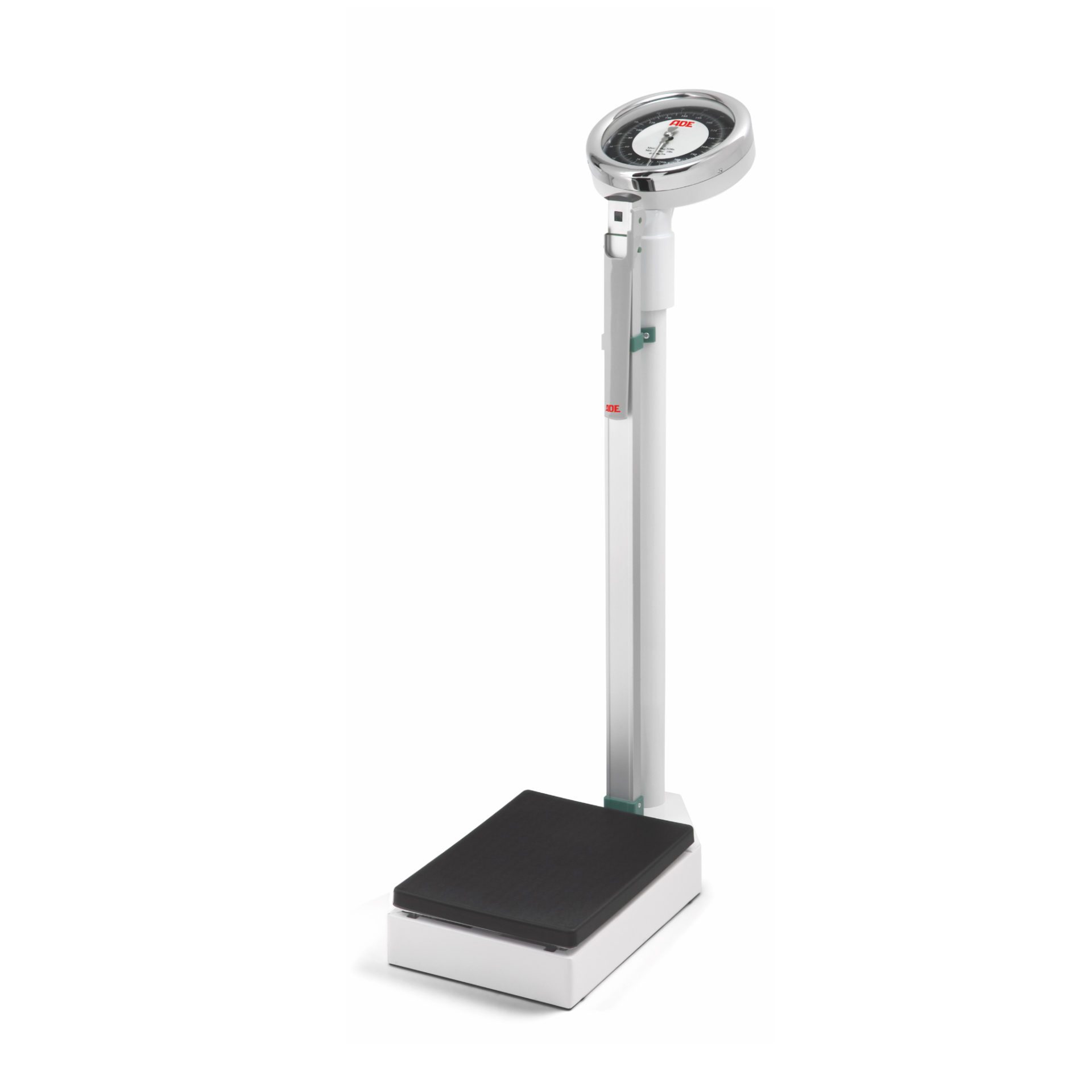 ADE Mechanical Round Dial Weighing Column Scale 150kg Cap, 500g Grad platform 270x370mm