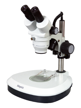 Magnus Magpie Stereoscopic Binocular Microscope with Built in LED Light Stand Model