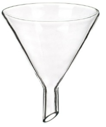 Filtering Funnel 75mm With Short Stem L20mm D10mm 60° Compliance With DIN ISO 4798 And USPith 60° Bowl Angle PK/10 Standard