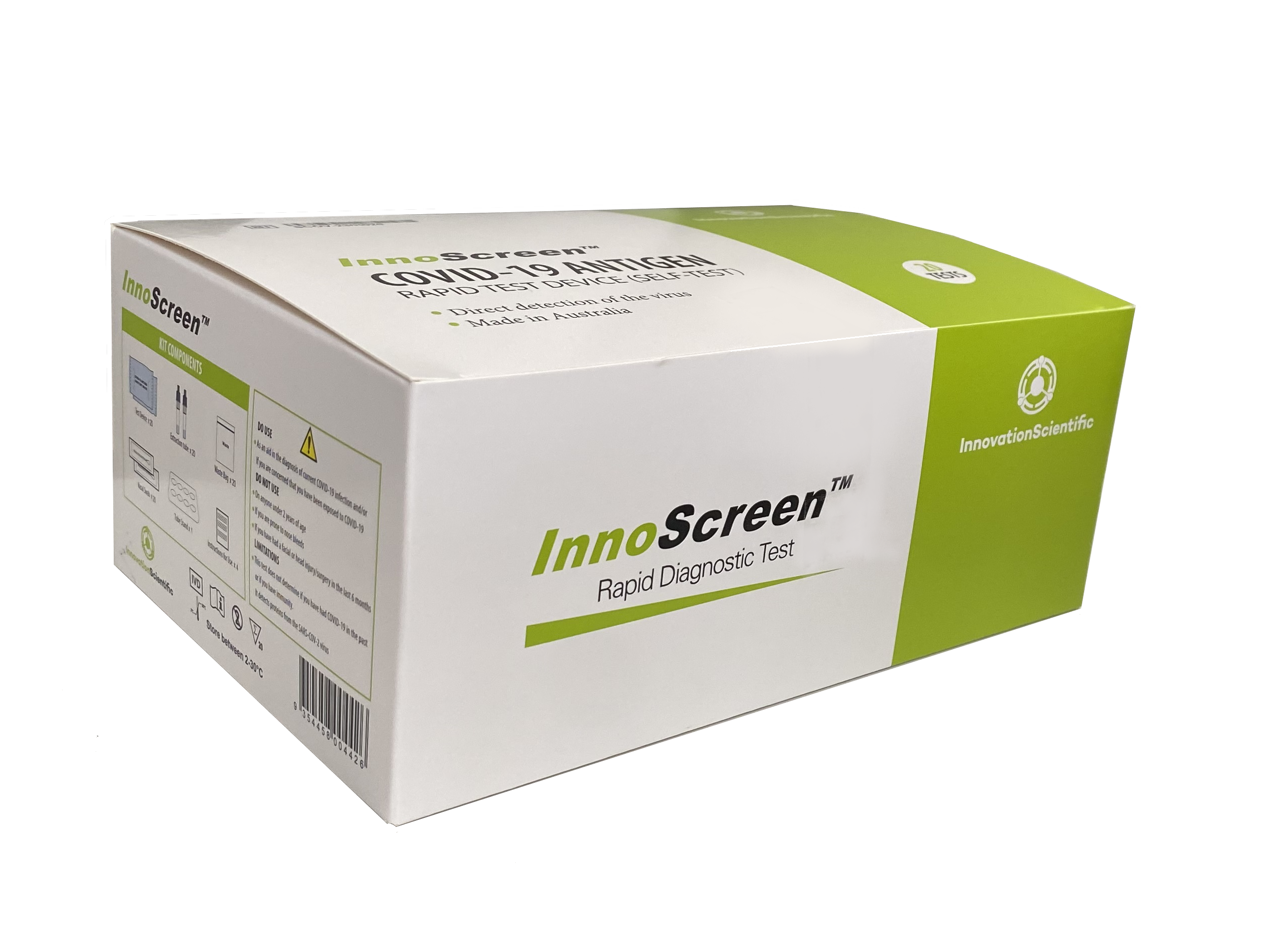 Innovation Scientific InnoScreen COVID-19 Antigen Rapid Test Kit