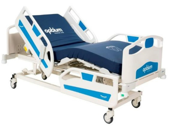 Optium Electronic Patient Care Bed 3 Motors • Hand Control Unit • Mattress Included