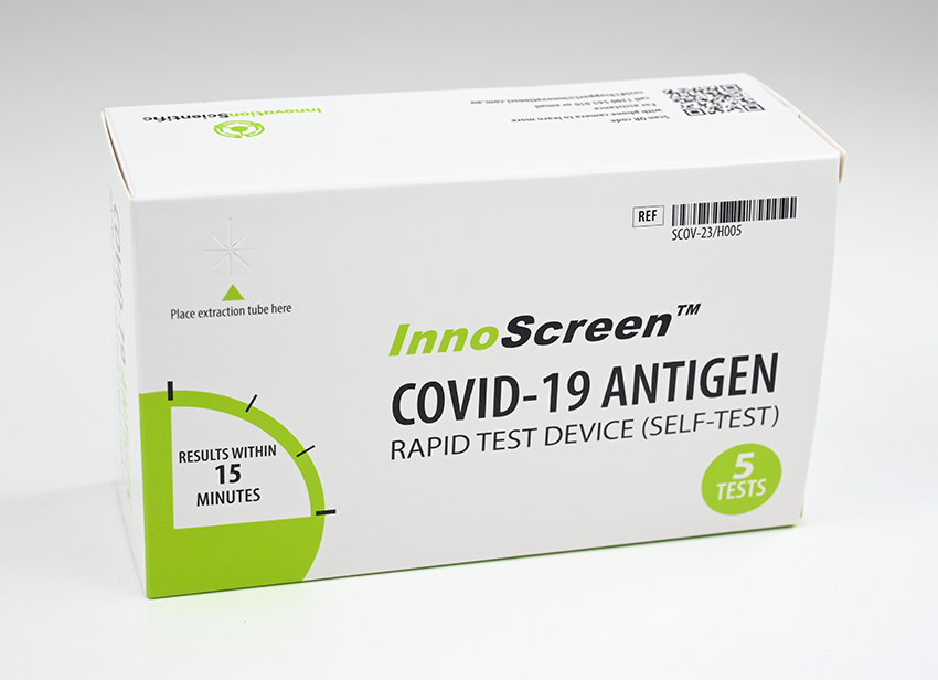 InnoScreen COVID-19 Antigen Rapid Test Kit (Self-Test) Pack/5