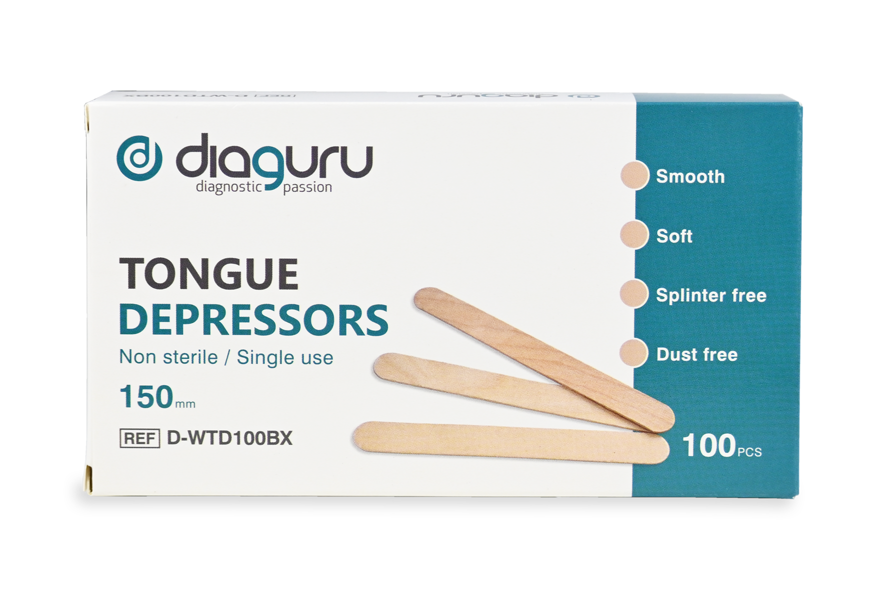 Diaguru Wooden Tongue Depressor