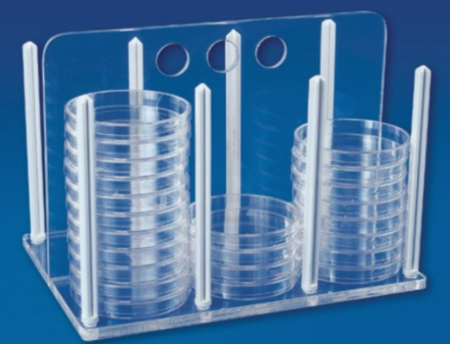 Diaguru Petri/Bioassay Dish Rack, 6 Slots, Easy Fit In Incubator Each