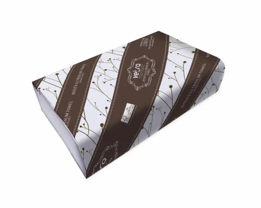 Veora Exclusive Woven Ultrasim Towel 2 Ply 150 Sheets/Pack 16 Packs/Carton