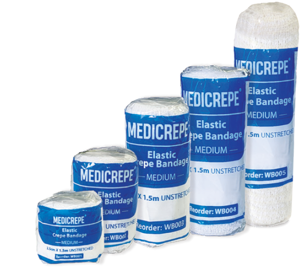 MEDICREPE Cotton Crepe Bandage (Medium) - Unstretched