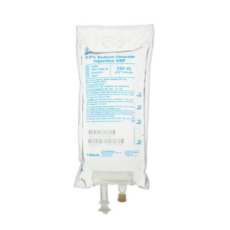 Sodium Chloride-B.Braun 0.9% Injection (Pack of 24x250mL Excel container)