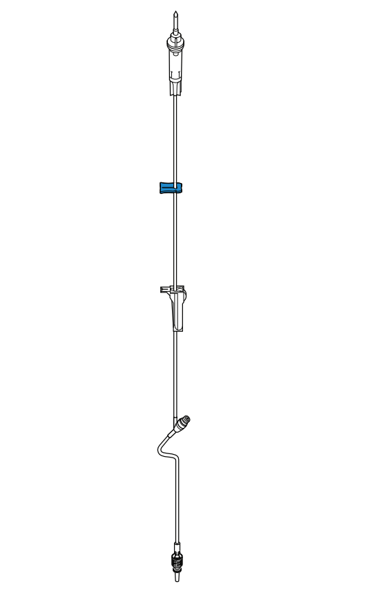 Solution Set, Non-Vented Drip Chamber, Roller Clamp, Clearlink