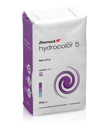 Zhermack Hydrocolor 5 Orthodontic Alginate Fast Set, Lilac 500g