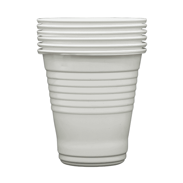 PLASTIC DRINKING CUPS 200ML WHITE 1000/CT