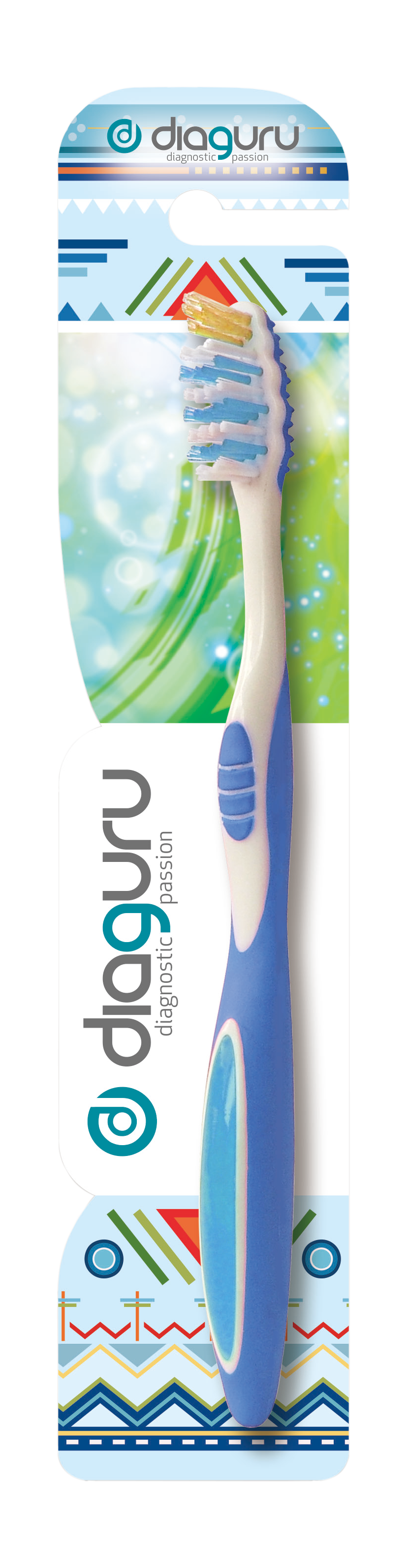 Diaguru Seasonal Toothbrushes, Blue Winter Box/12