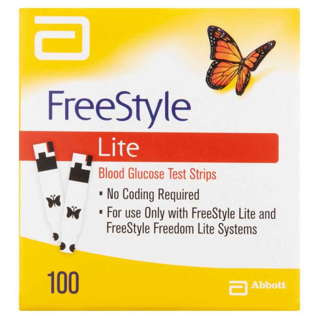 Freestyle Lite Glucose Strips Box/100