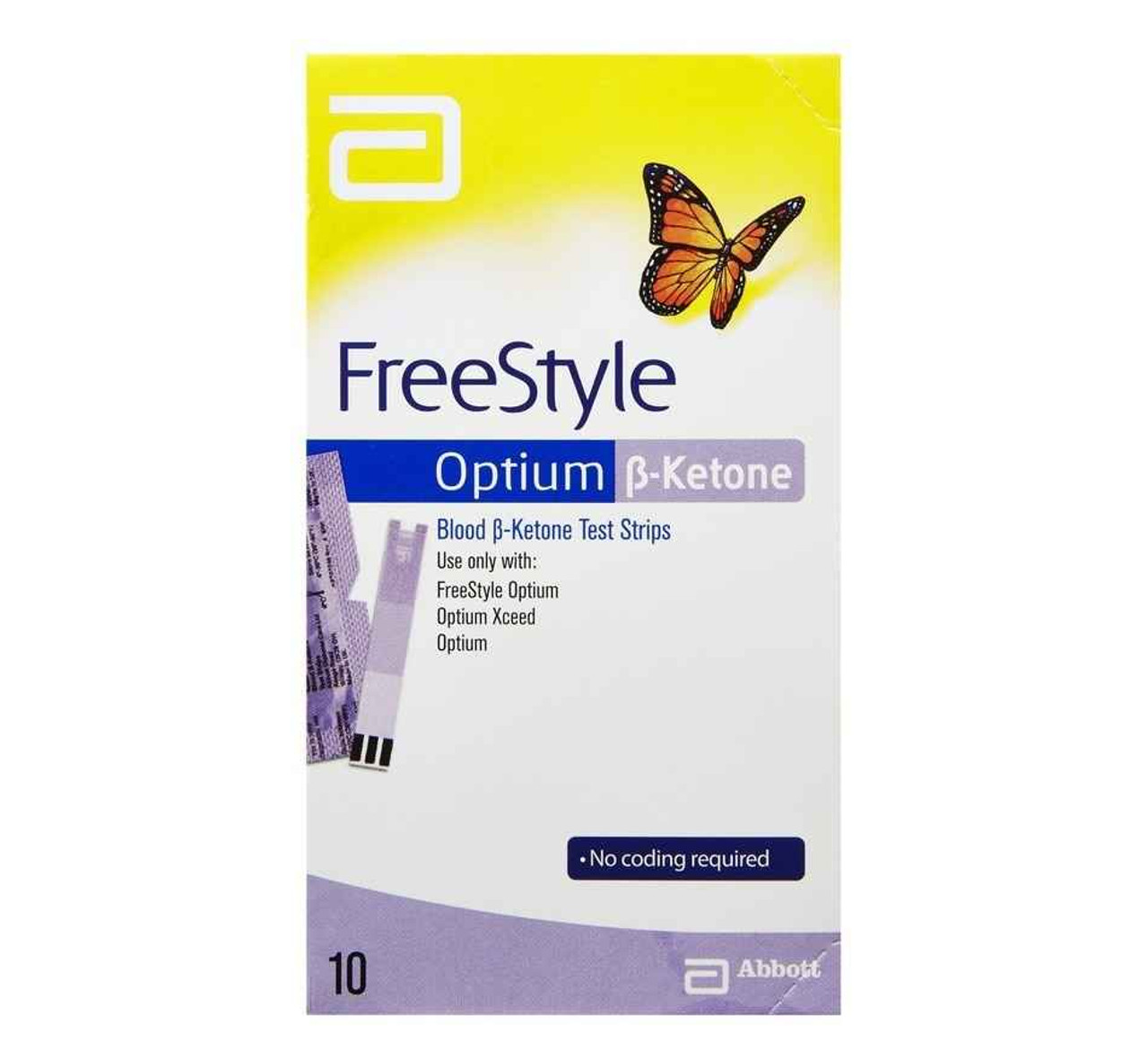 Freestyle Optium Ketone Strip Box/10