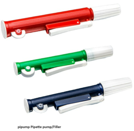 DiaGuru Pipette Pump Pipette Filler up to 25ml (Color Red)