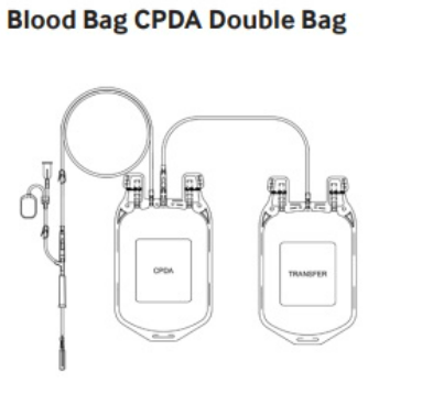 Terumo Double Blood Bag CPDA-1 450mL CTN/36