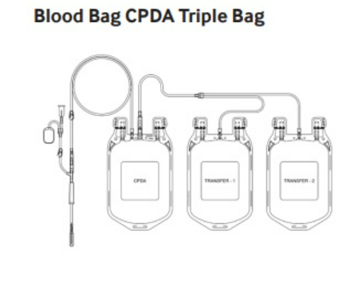 Terumo Triple Blood Bag CPDA-1 450 ml CTN/24