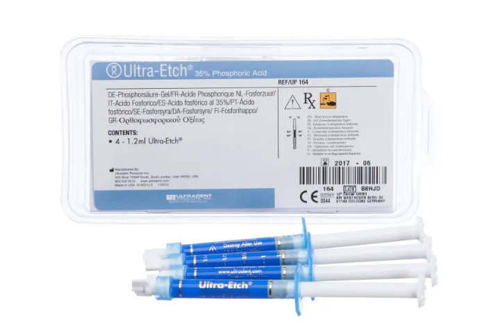 Ultra Etch Refill Kit; 4 x 1.2 mL Syringes (35% Phosphoric Acid Etchant for Total Etch Technique)