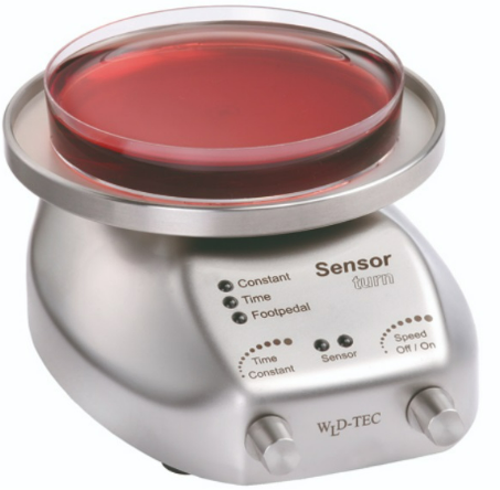 Wld-Tec Sensoturn pro, Sensor-controlled turntable for Petri Dishes